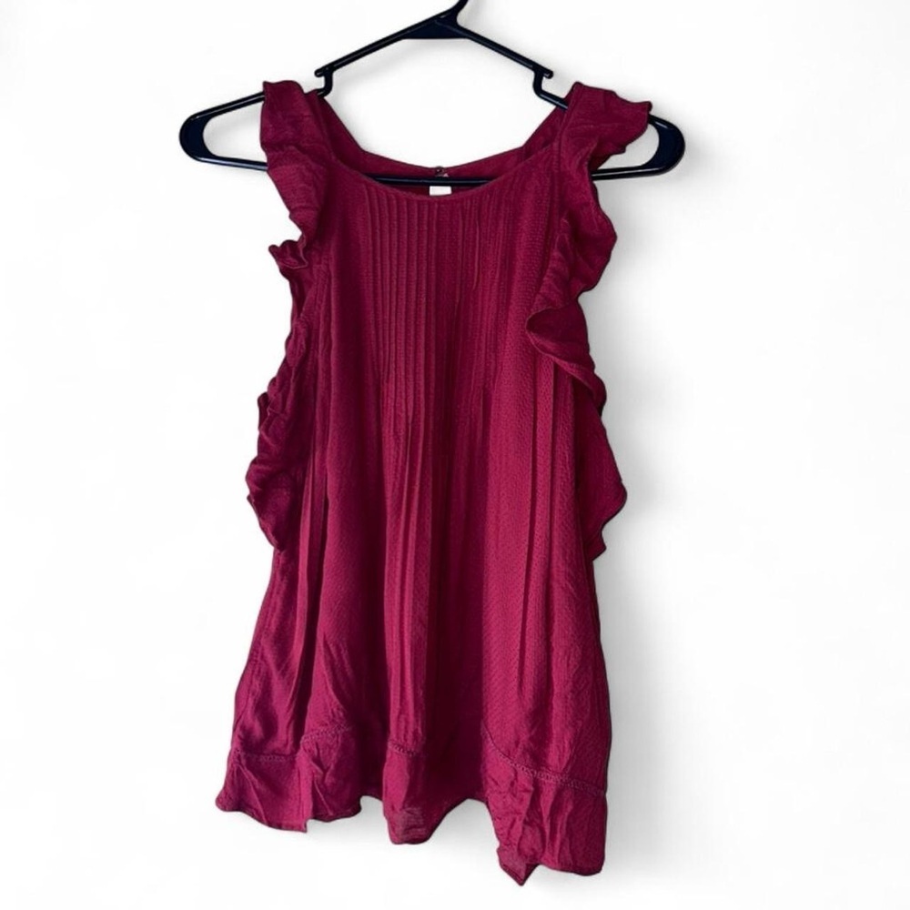 Womens Abercrombie & Fitch Ruffle Sleeve Blouse